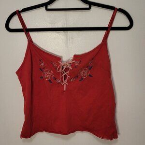 Red Paint Stretch Tee (Large runs Small)